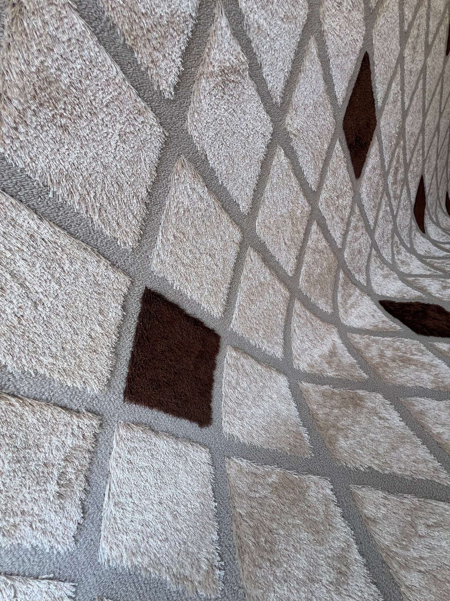 K-beige motif marron