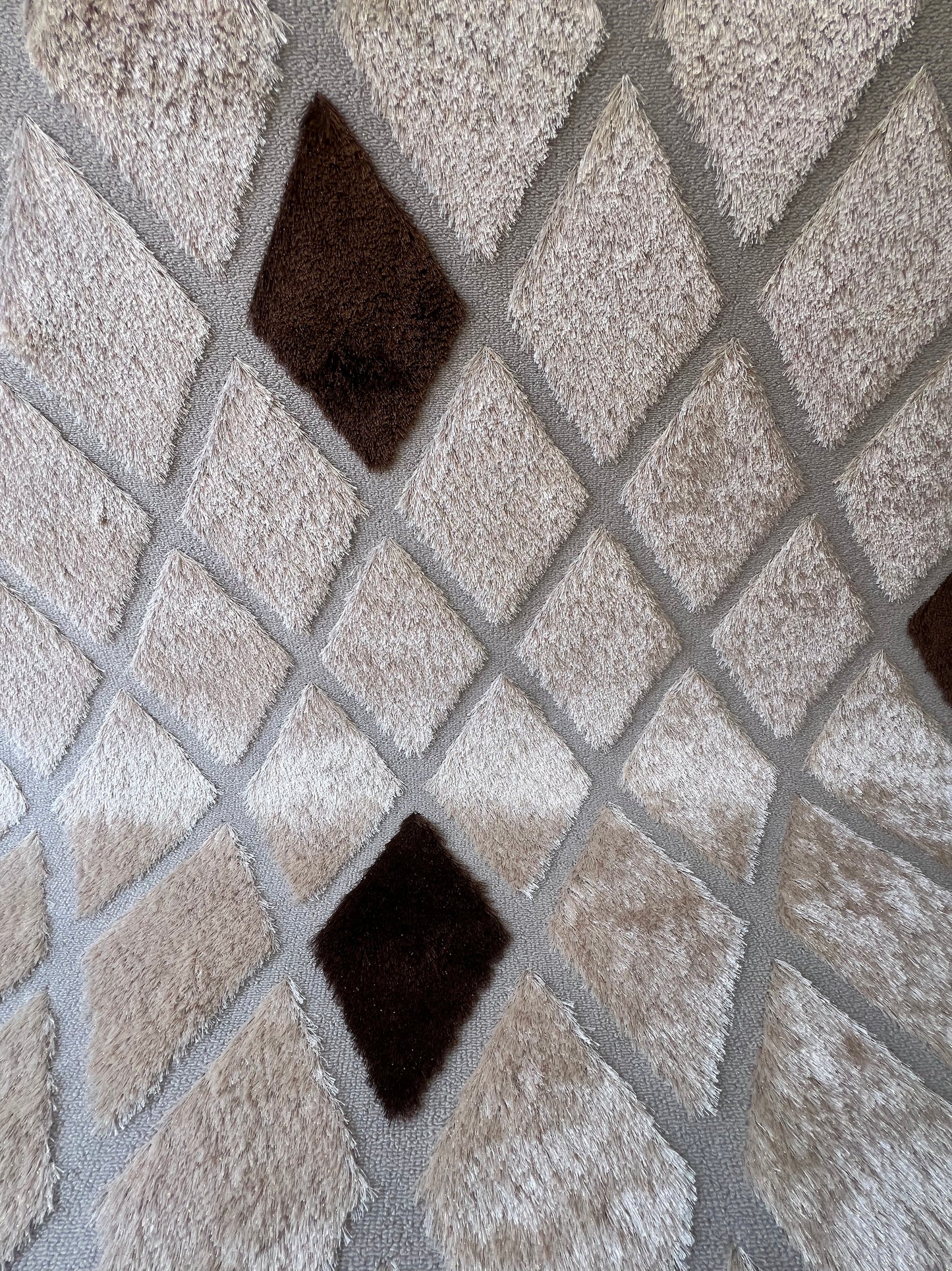 K-beige motif marron