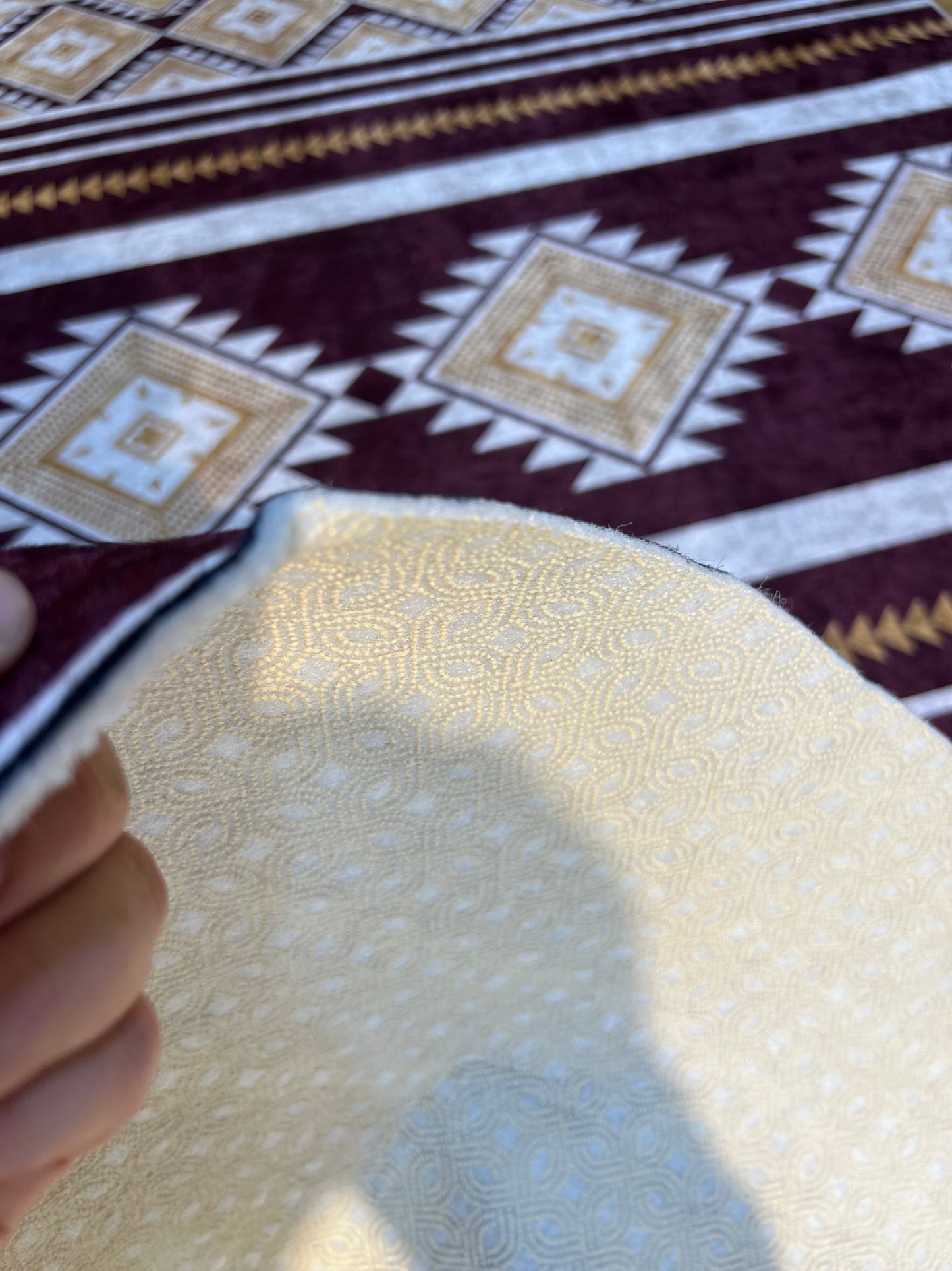 Tapis 3D Berber grenat
