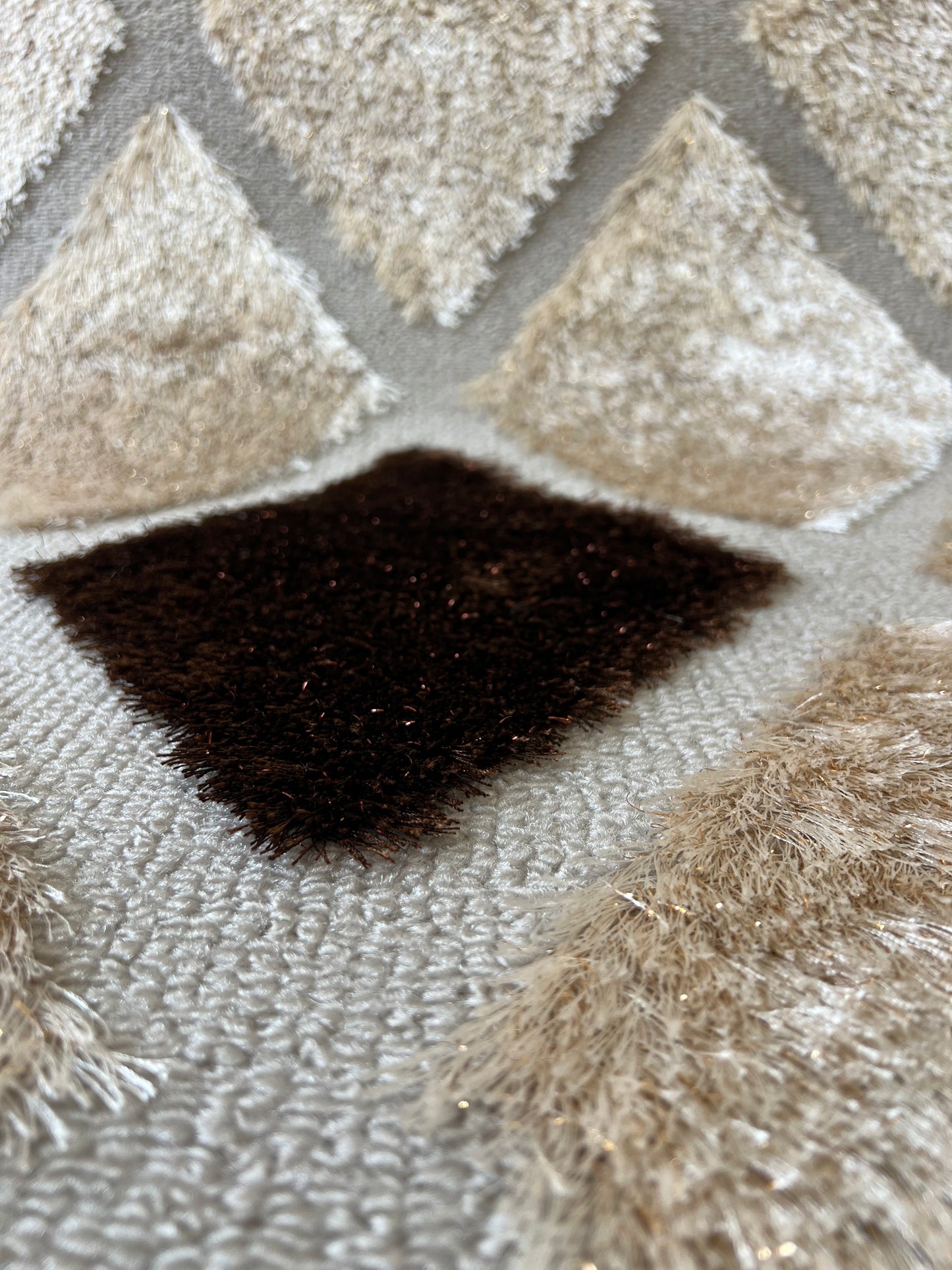 K-beige motif marron